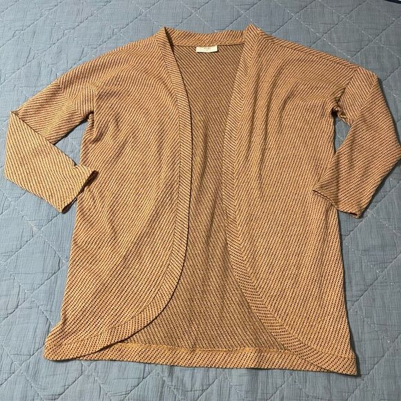 Lightweight Open Front Striped Cardigan – Size Medium - Picture 1 of 4